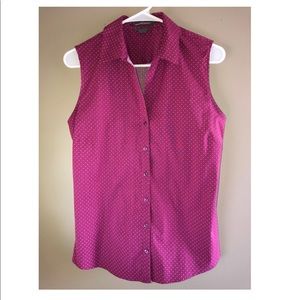 Eddie Bauer sleeveless button down